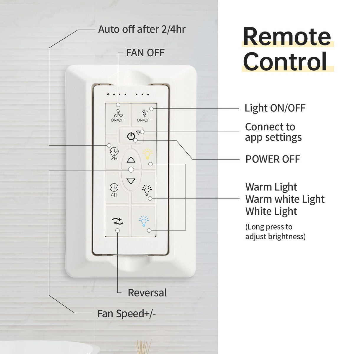 66- Smart Ceiling Fan with Dimmable LED and Voice Control