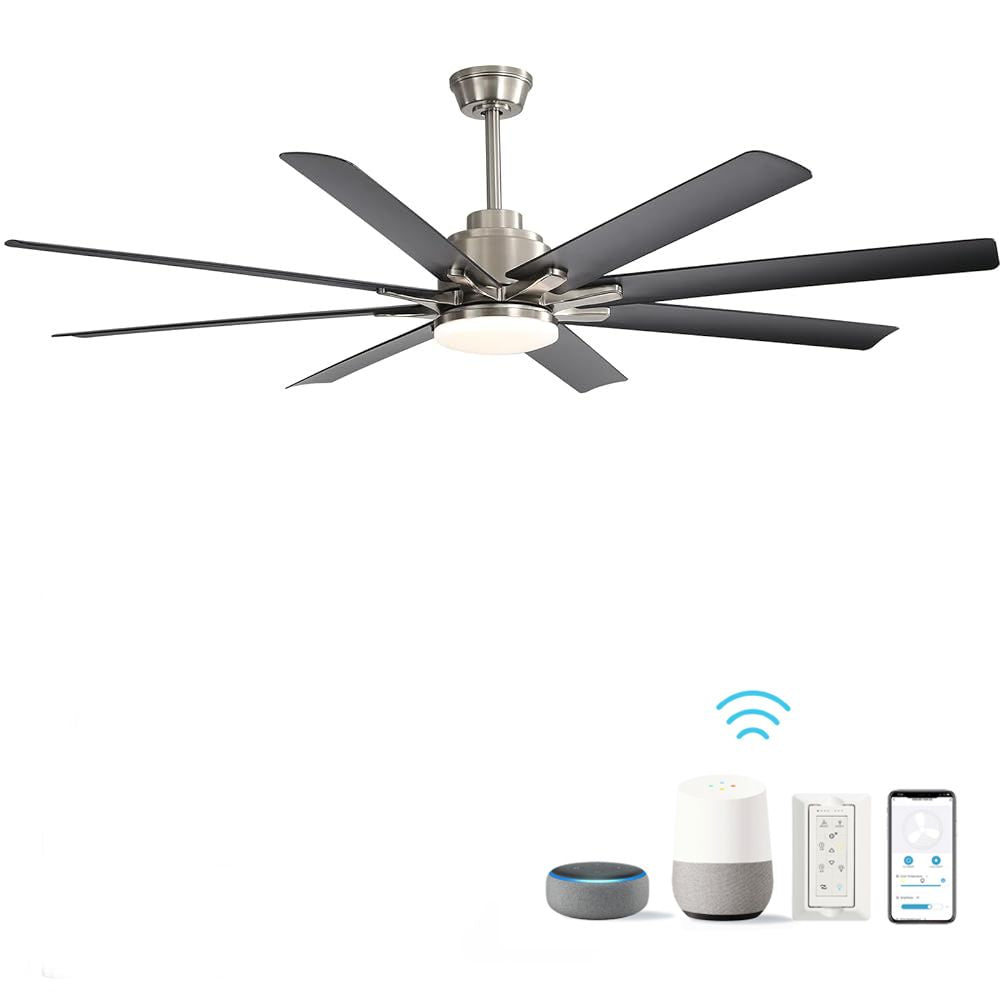66- Smart Ceiling Fan with Dimmable LED and Voice Control