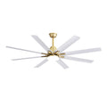 Smart Ceiling Fan with Dimmable LED Light and Reversible Airflow