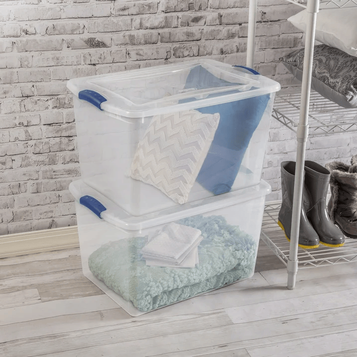 Clear Stackable Storage Container with Latching Lid