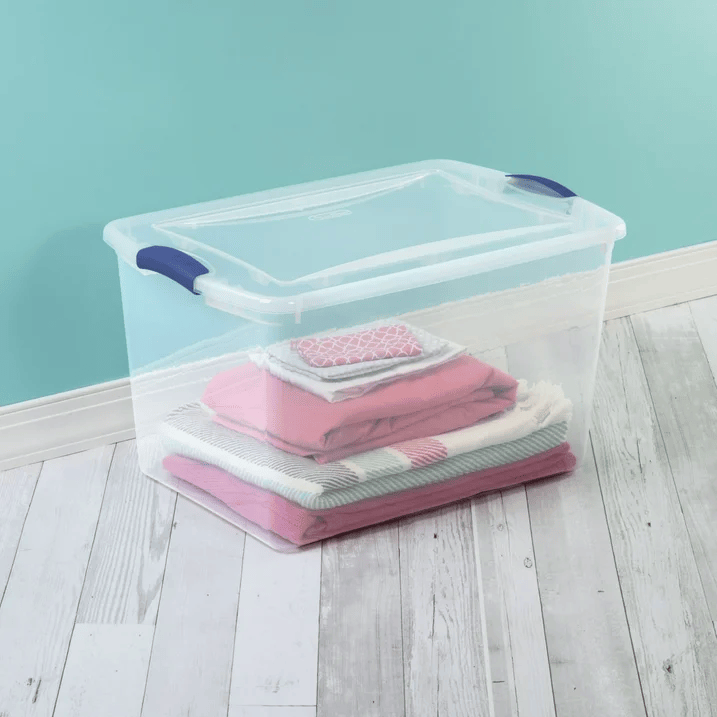 Clear Stackable Storage Container with Latching Lid