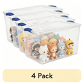 Clear Stackable Storage Container with Latching Lid