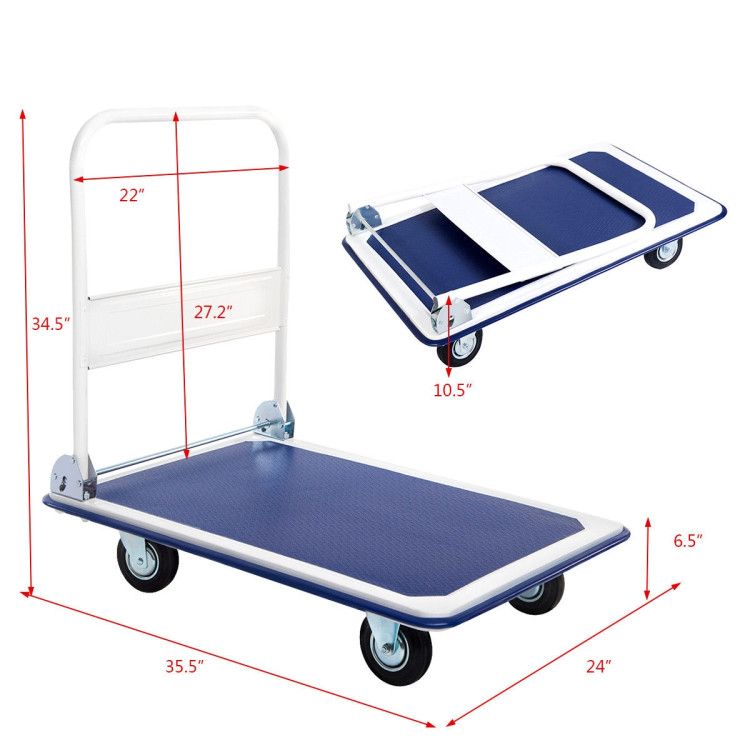 Folding Platform Cart for Effortless Transport