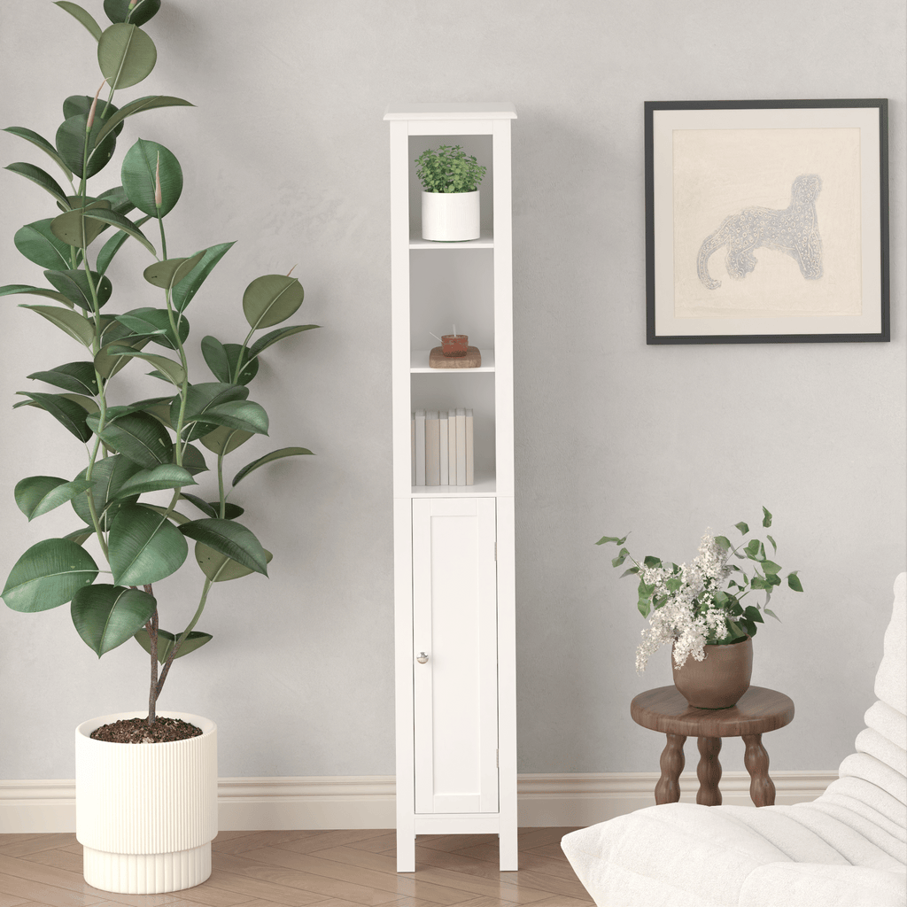 Versatile Tall Storage Cabinet for Bathroom, Kitchen, or Study