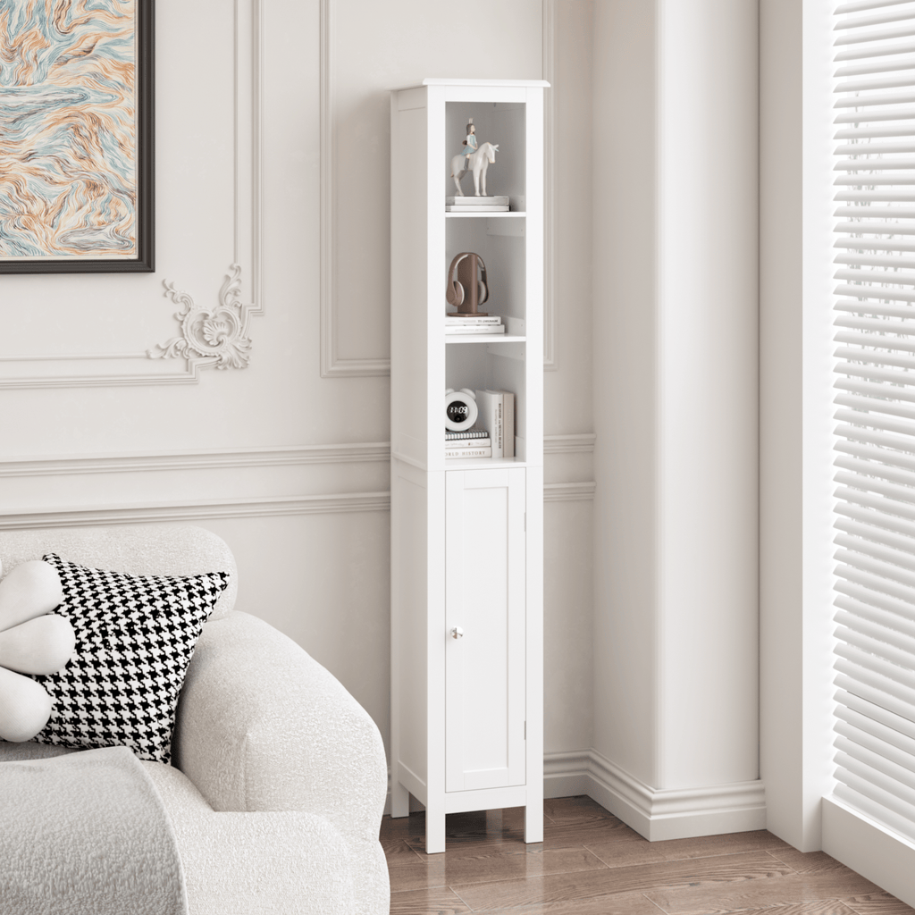 Versatile Tall Storage Cabinet for Bathroom, Kitchen, or Study