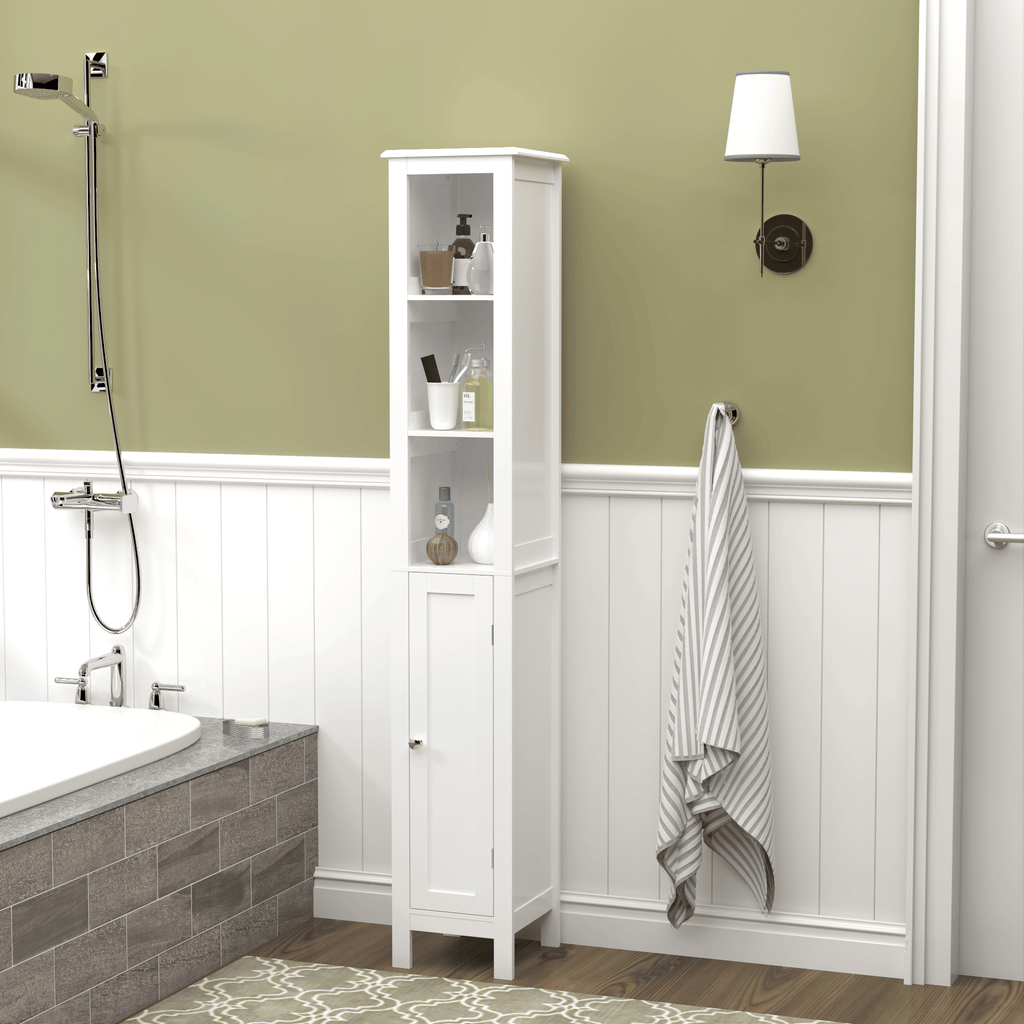Versatile Tall Storage Cabinet for Bathroom, Kitchen, or Study