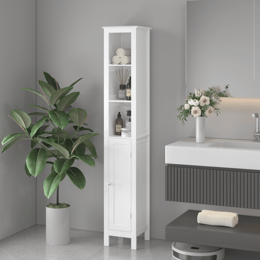 Versatile Tall Storage Cabinet for Bathroom, Kitchen, or Study
