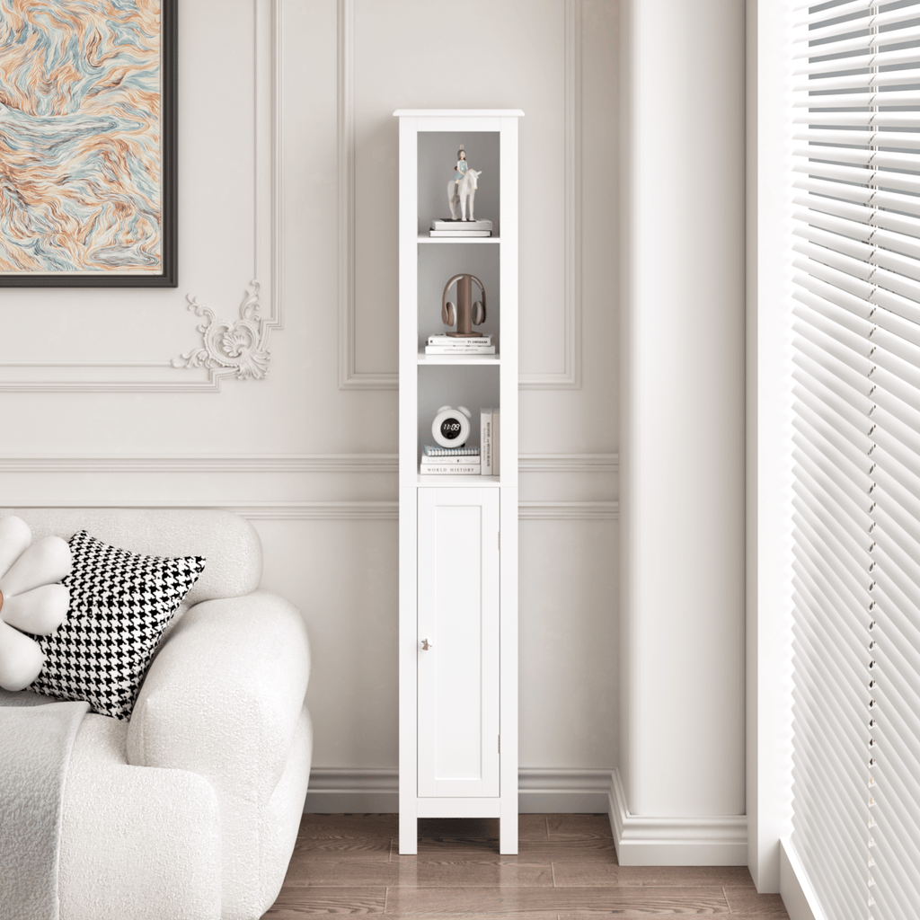 Versatile Tall Storage Cabinet for Bathroom, Kitchen, or Study