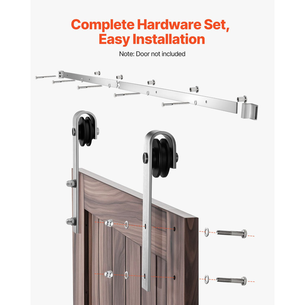 Sliding Barn Door Hardware Kit, Weight Capacity, Compatible with 36 to 40 Width