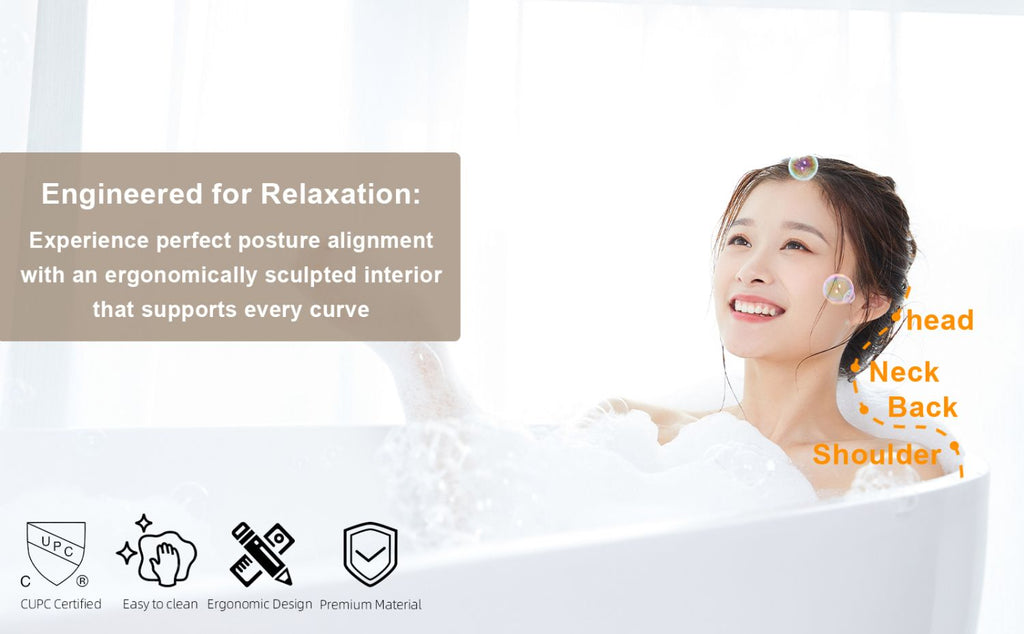 Acrylic Freestanding Bathtub - Glossy White, CUPC