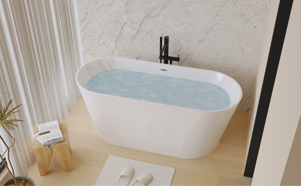 Acrylic Freestanding Bathtub - Glossy White, CUPC