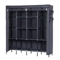 Portable Wardrobe Closet with 12 Shelves and Hanging Rod – Space-Saving Storage