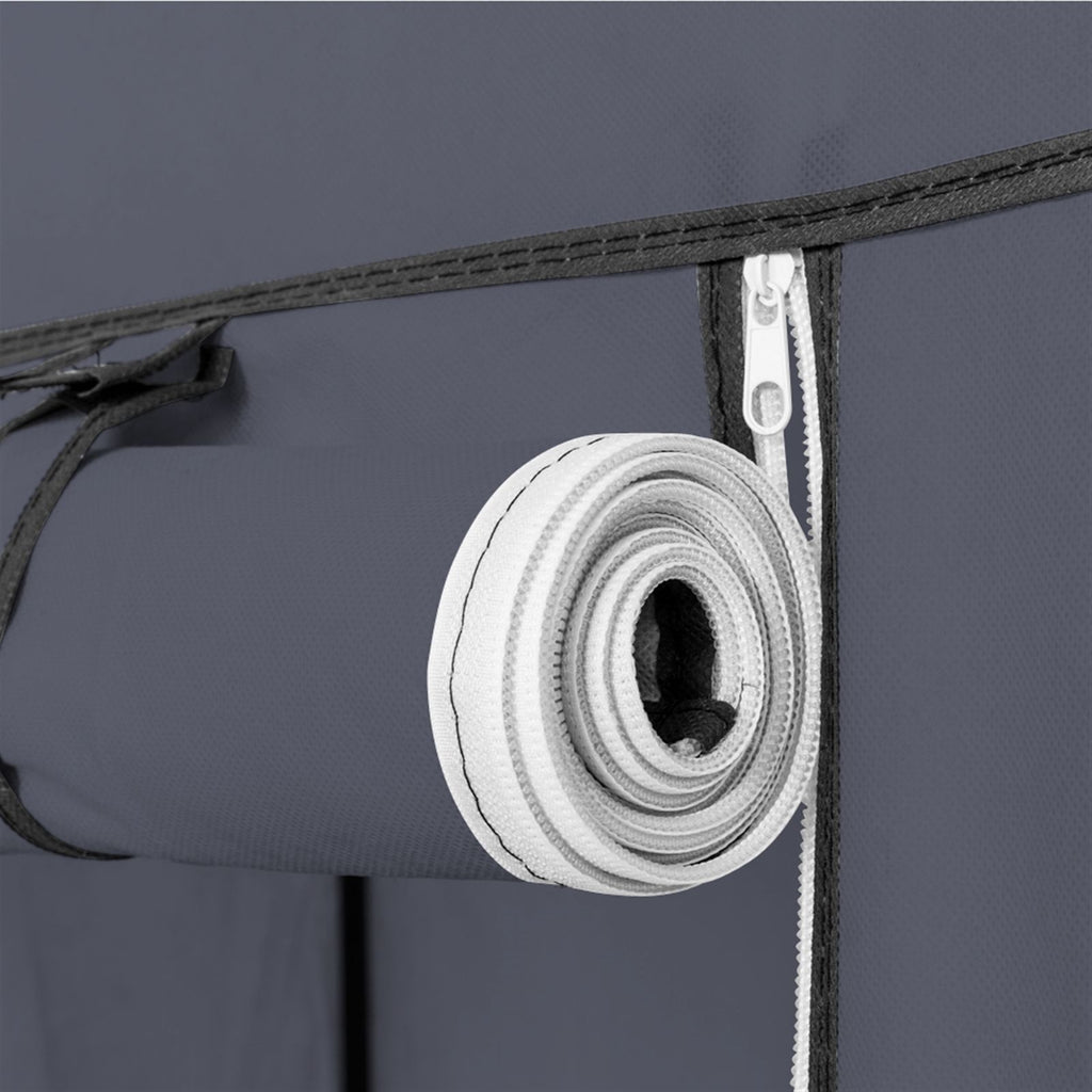 Portable Wardrobe Closet with 12 Shelves and Hanging Rod – Space-Saving Storage
