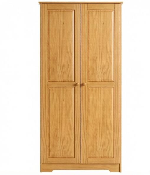 67 Pinewood Kitchen Pantry Storage Cabinet Freestanding with Doors And Shelves for
