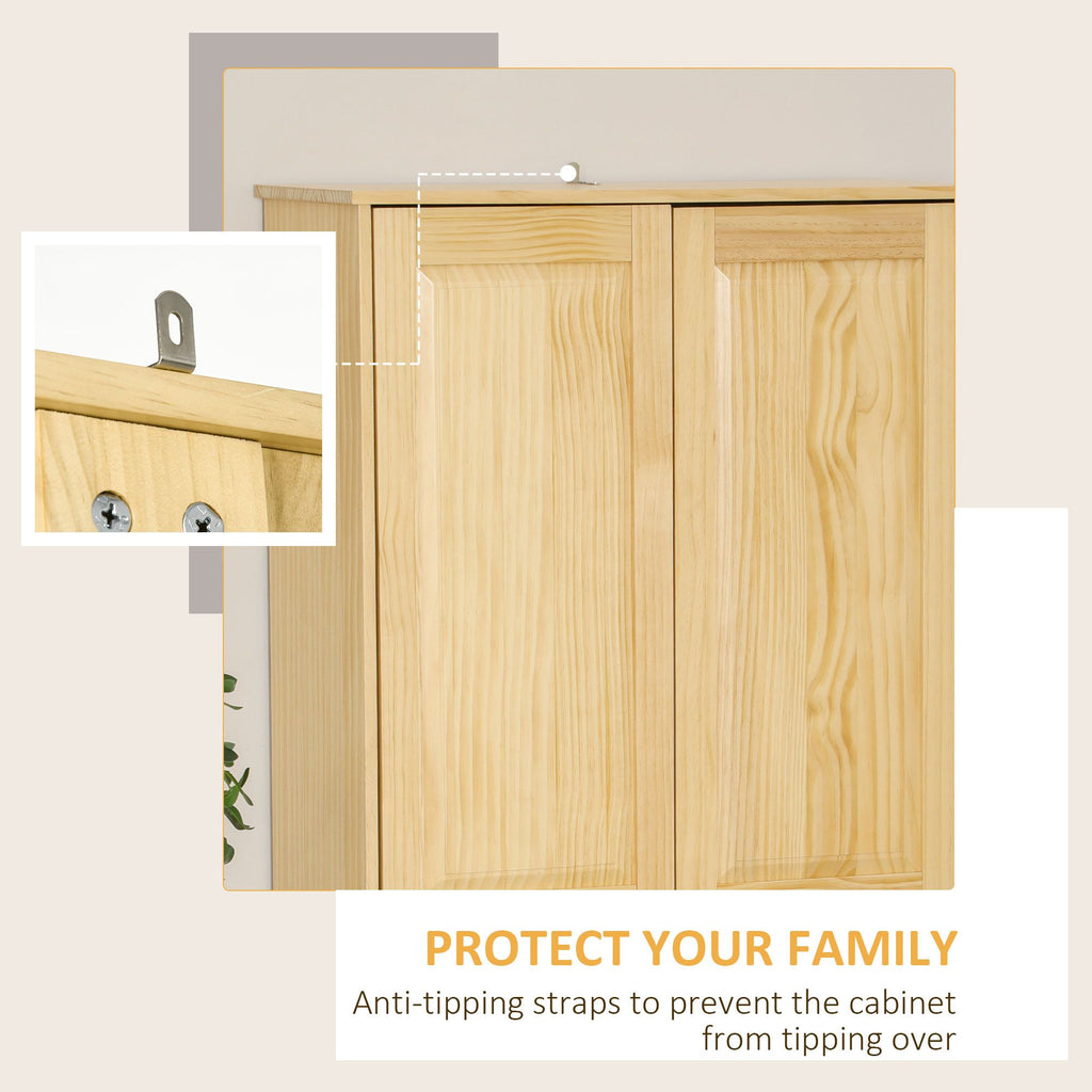 Freestanding Pantry Cabinet with Flexible Hidden Storage