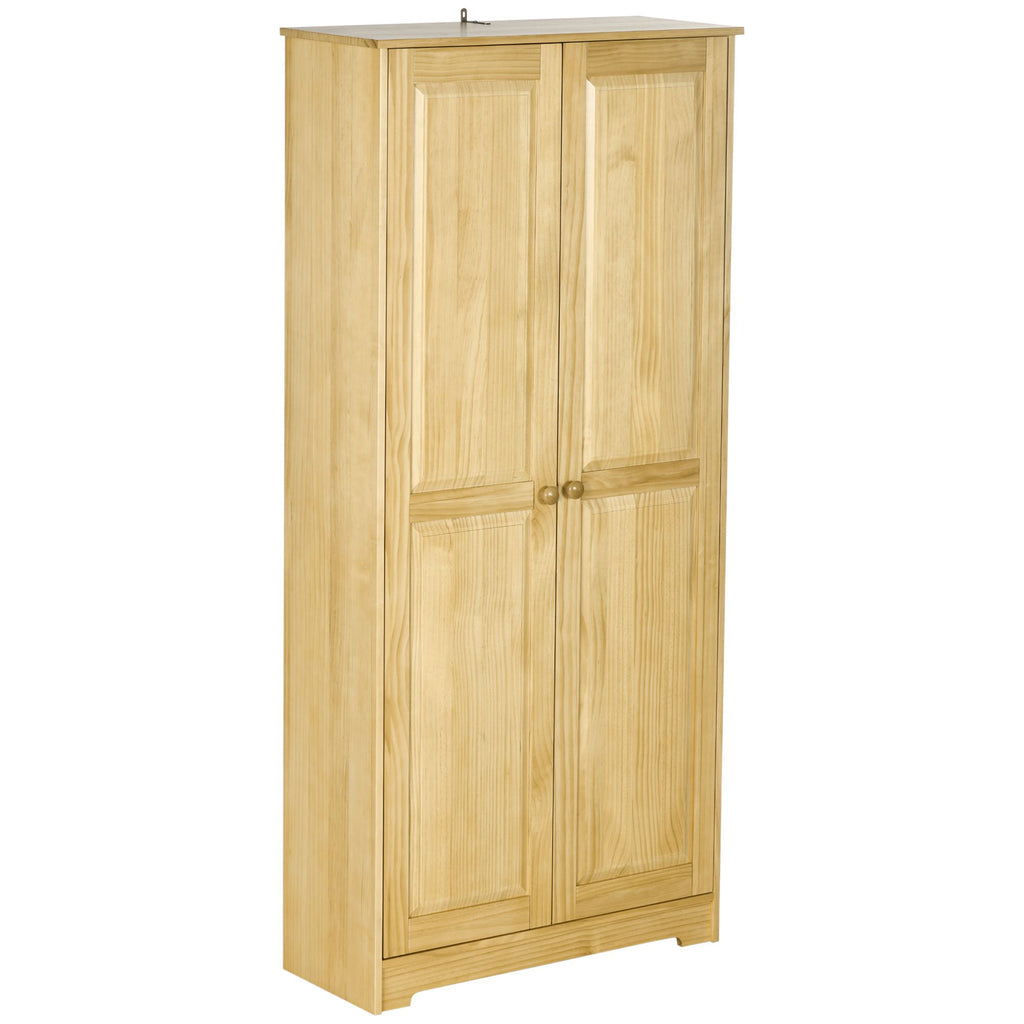 Freestanding Pantry Cabinet with Flexible Hidden Storage