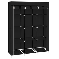 Portable Closet Organizer with Hanging Rod and Shelves