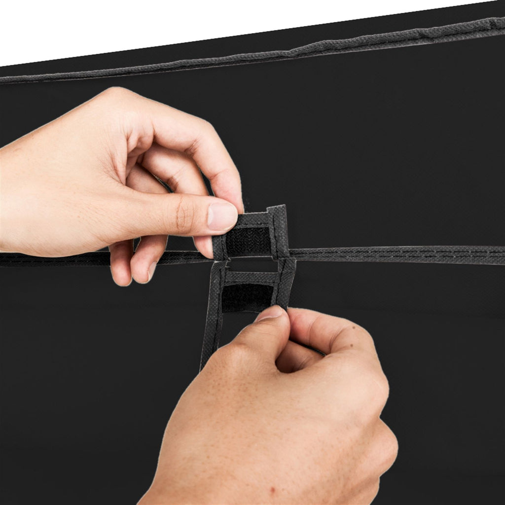Portable Clothes Closet Wardrobe with Hanging Rod and Storage Shelves
