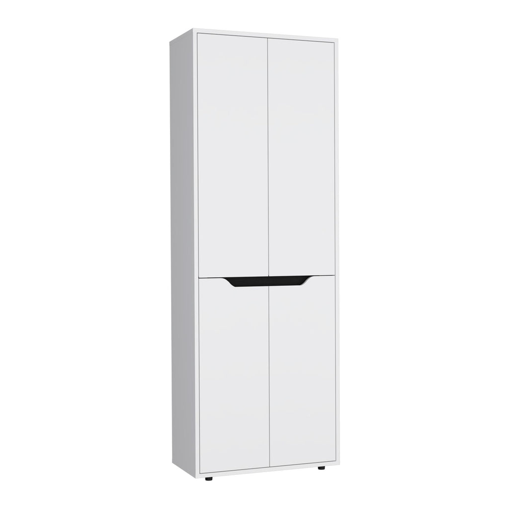 Compact Four-Door Kitchen Cabinet with Five Shelves