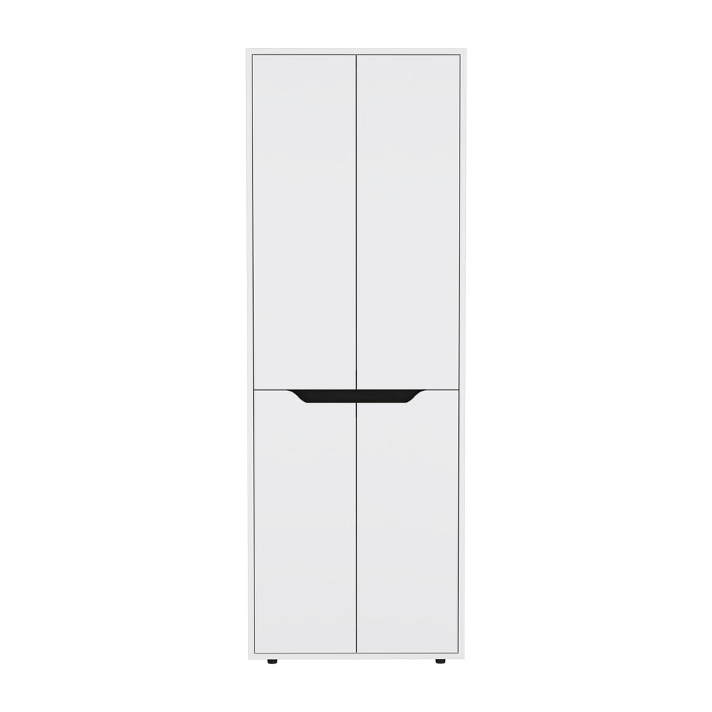 Compact Four-Door Kitchen Cabinet with Five Shelves