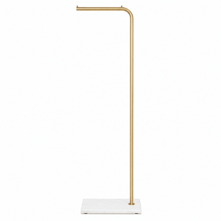 Coat Rack Stand, Golden Metal Freestanding practical Clothes Rack with ceramic