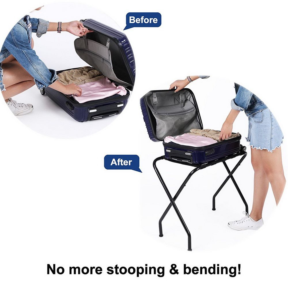 Portable Luggage Rack with Fashionable Design for Easy Storage