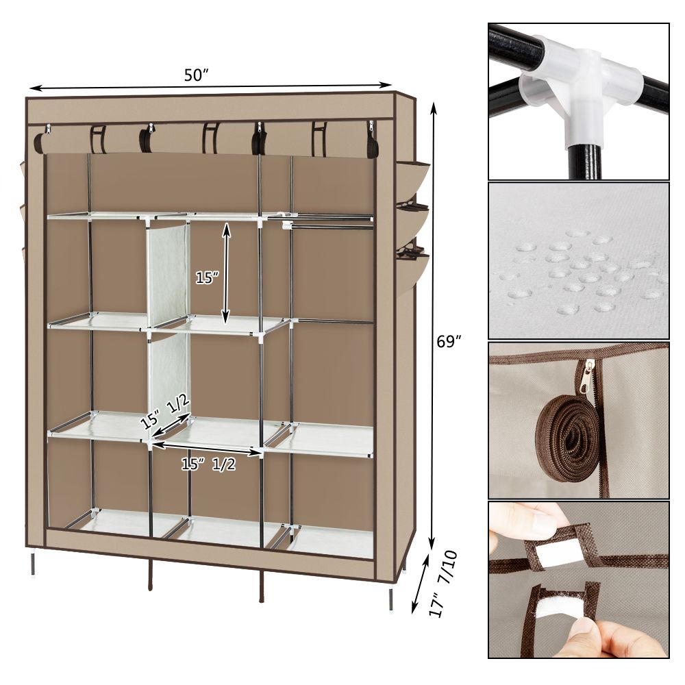 Assembled Wardrobe for Efficient Home Organization