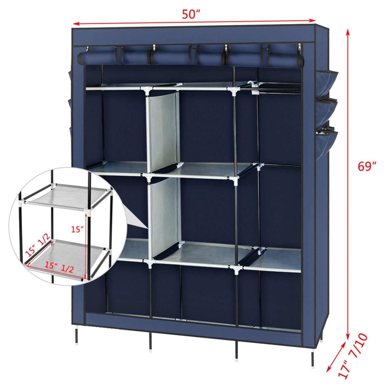 Assembled Wardrobe for Efficient Home Organization