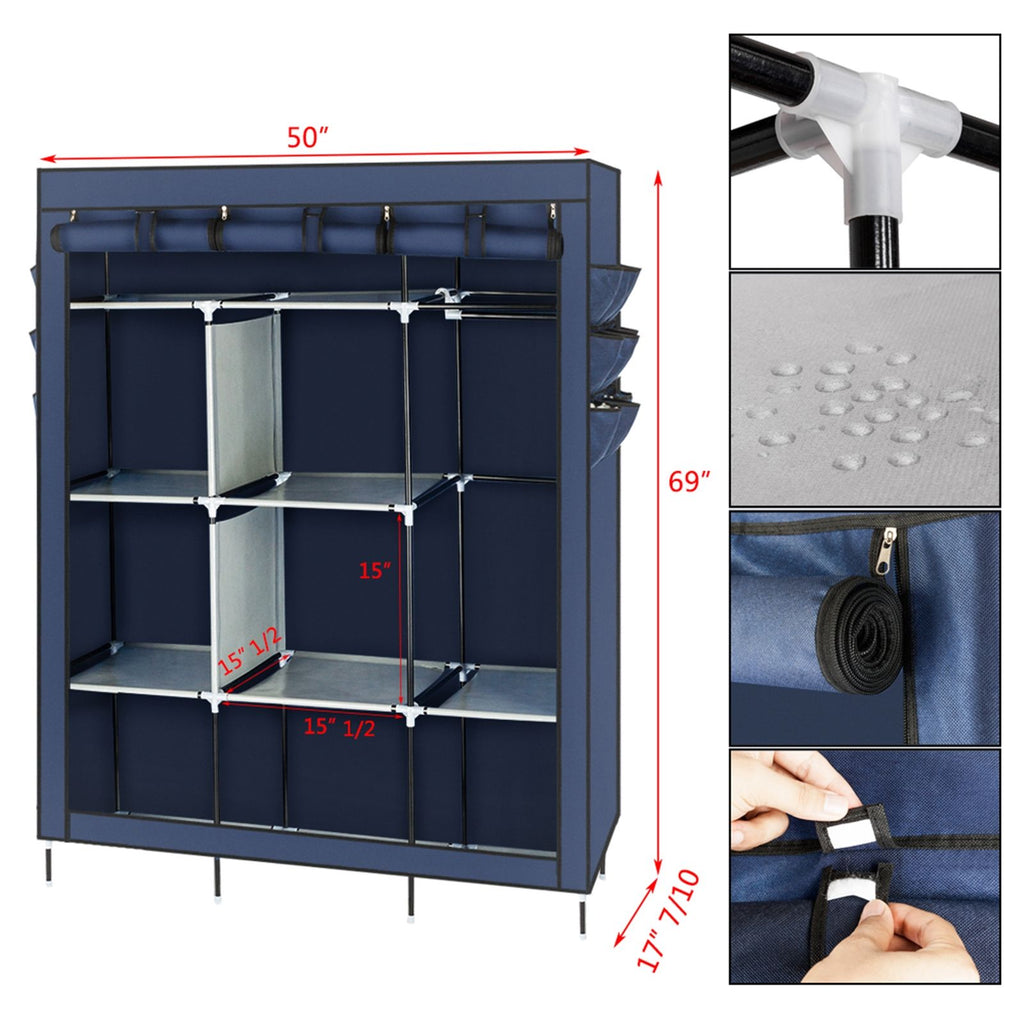 Assembled Wardrobe for Efficient Home Organization