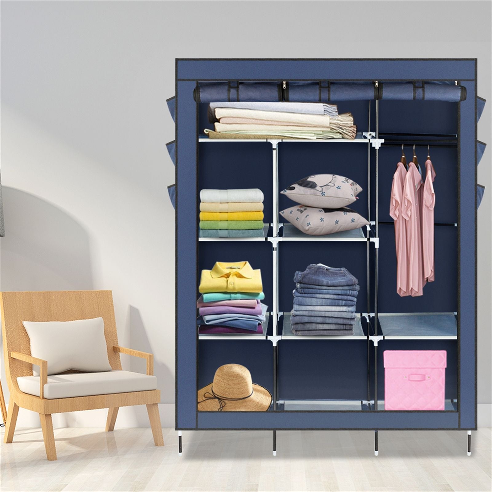 Assembled Wardrobe for Efficient Home Organization