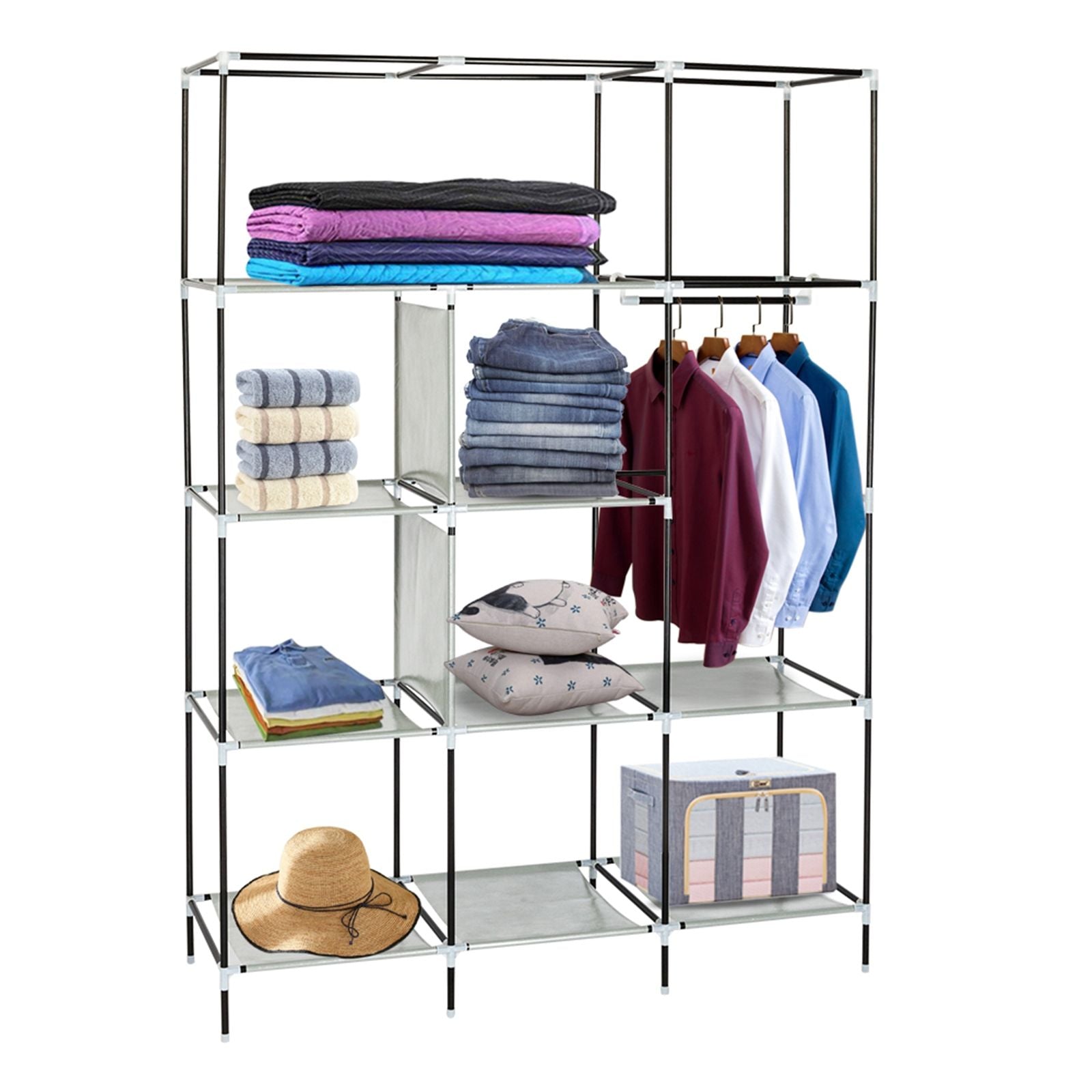 Organize Clothes Quickly with Compact Wardrobe