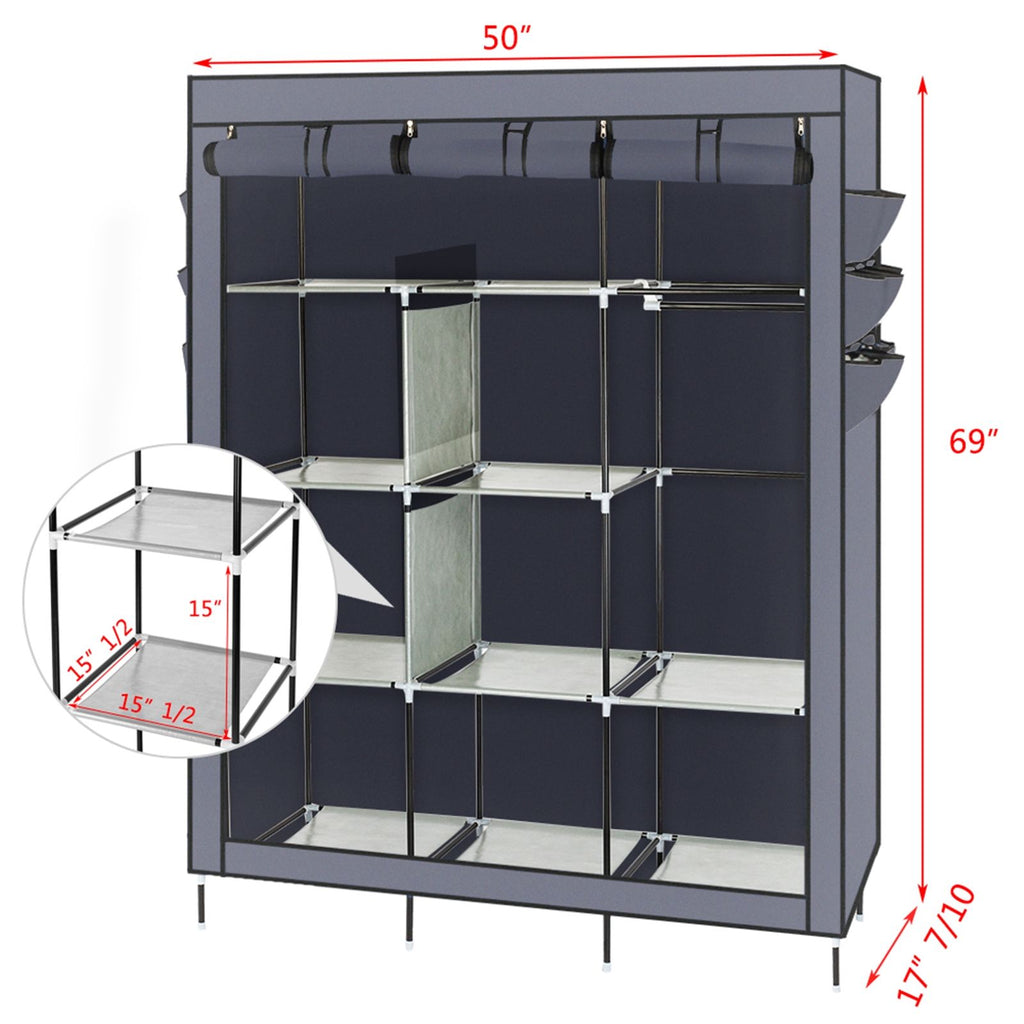 Organize Clothes Quickly with Compact Wardrobe