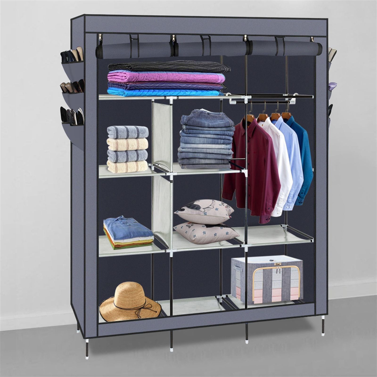 Organize Clothes Quickly with Compact Wardrobe