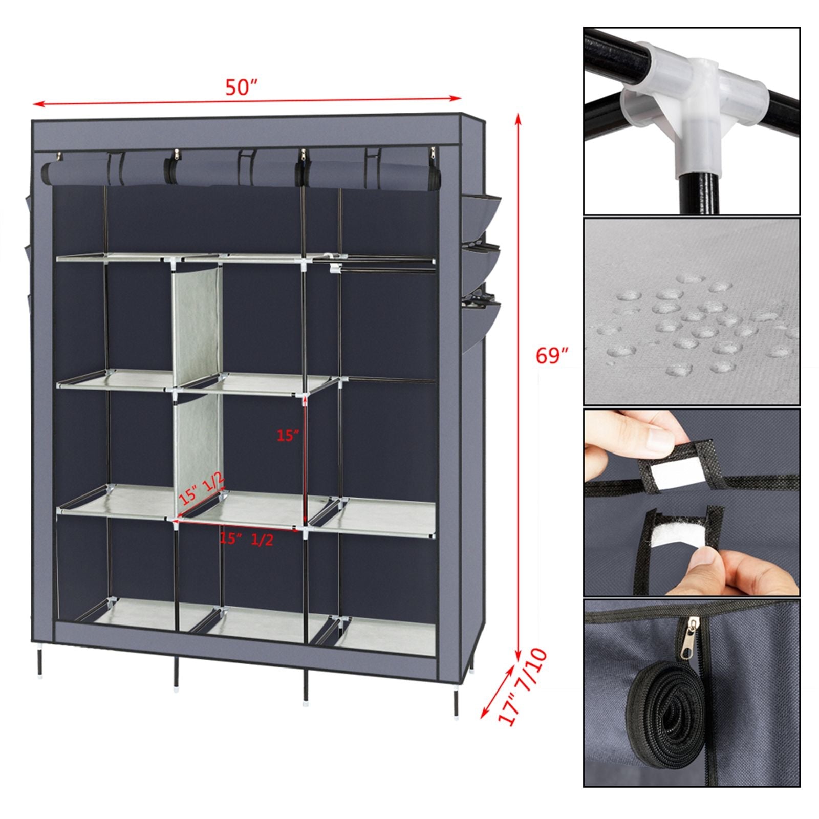 Organize Clothes Quickly with Compact Wardrobe