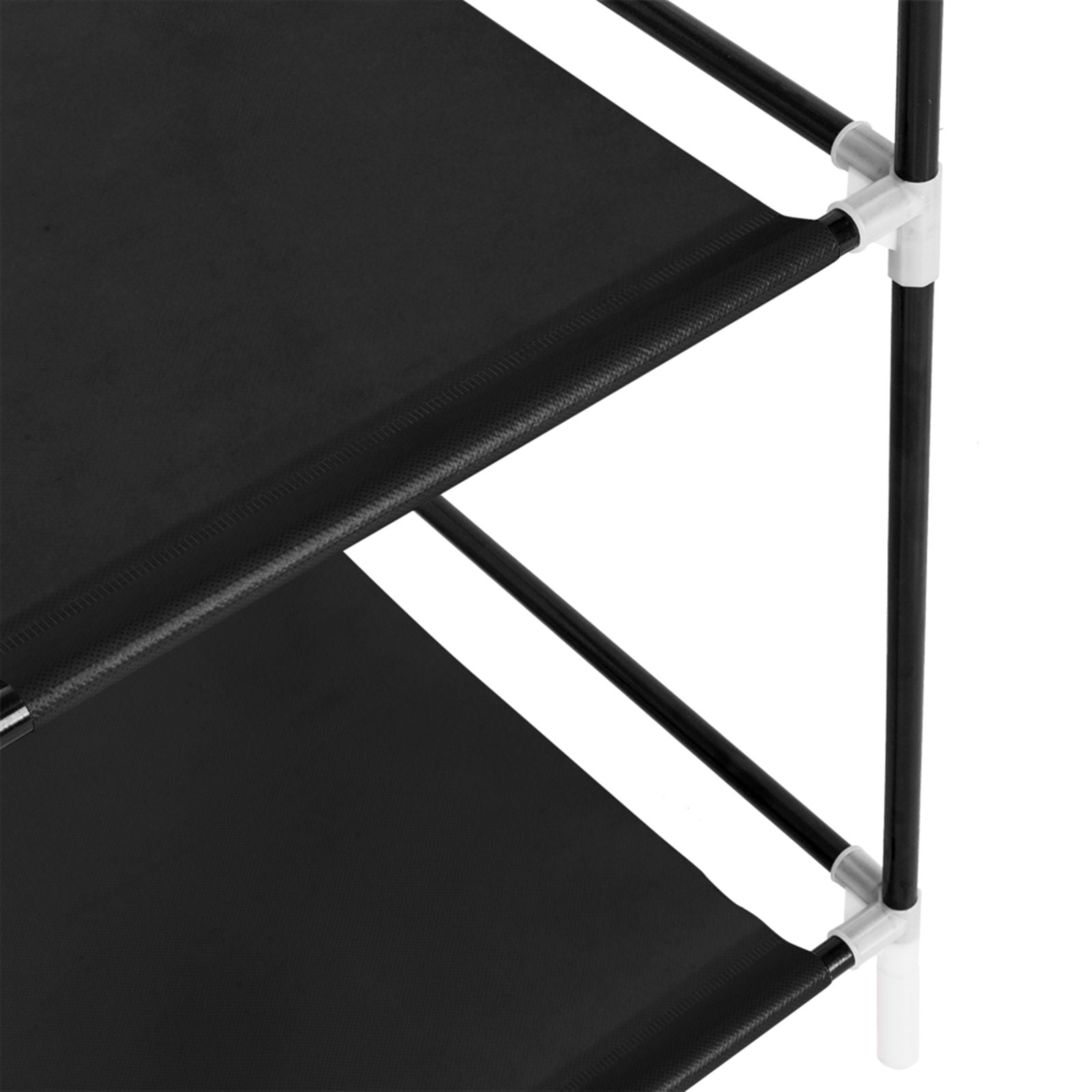 Portable Clothes Closet with Double Rods and 9 Shelves