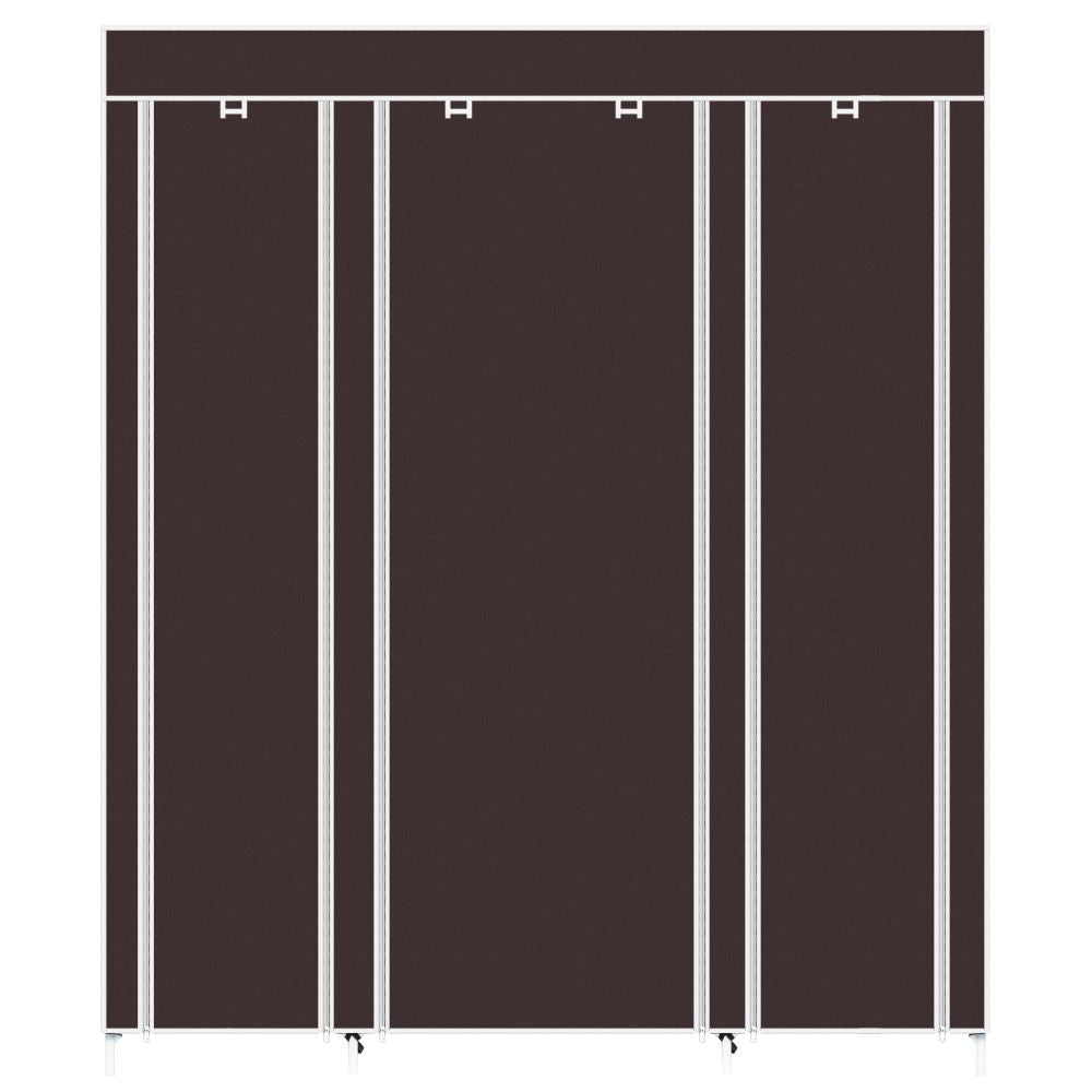 Portable Clothes Closet with Hanging Rod and Storage Shelves