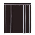 Portable Clothes Closet with Hanging Rod and Storage Shelves