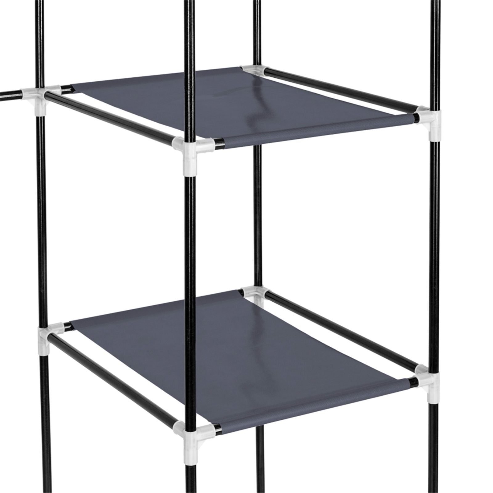 69" Portable Clothes Closet Wardrobe Storage Organizer with Non-Woven Fabric Quick and Easy to Assem