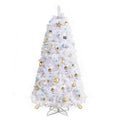 White Hanging-Branch Christmas Tree with Remote Lights