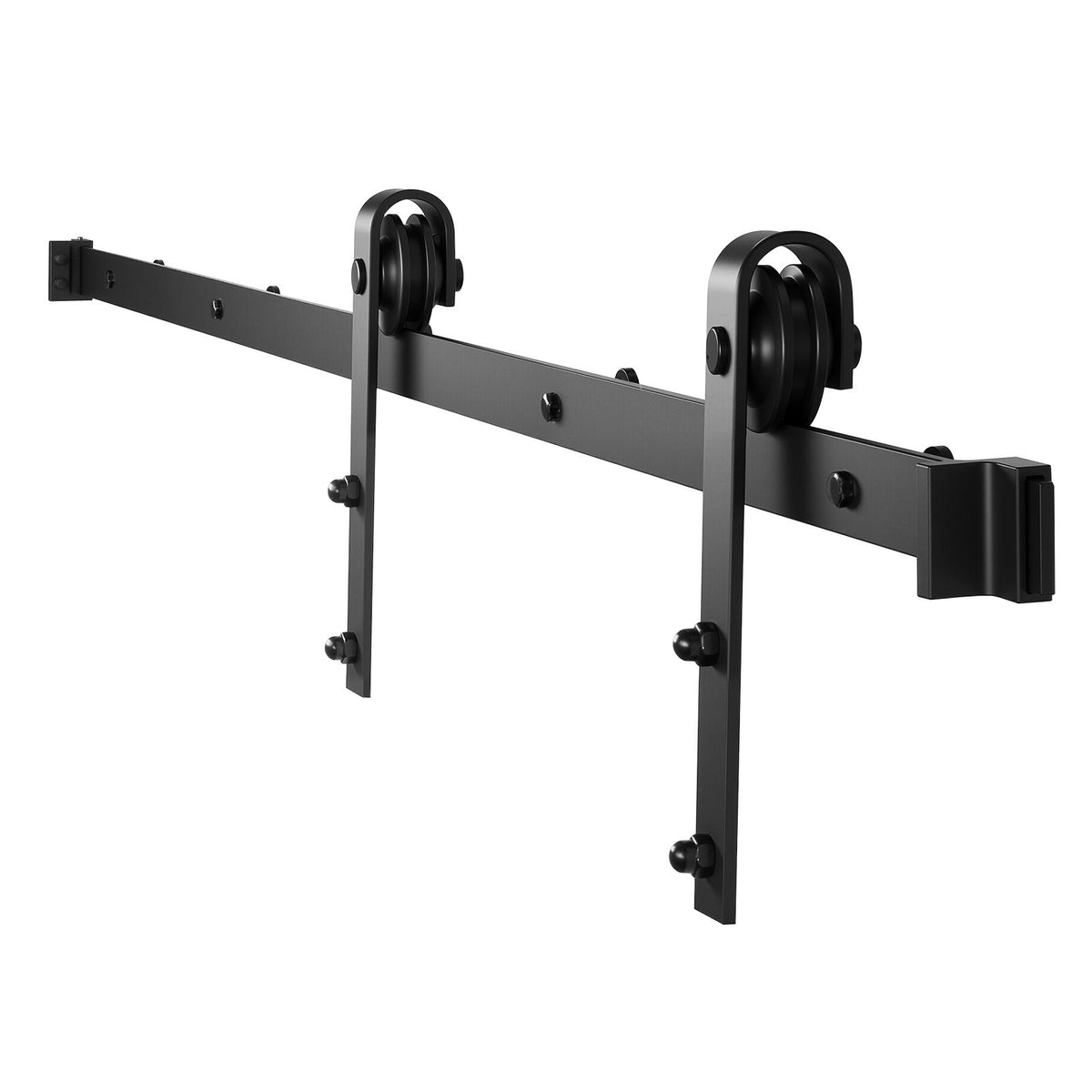 Modern Sliding Barn Door Hardware with J-Shape Rollers