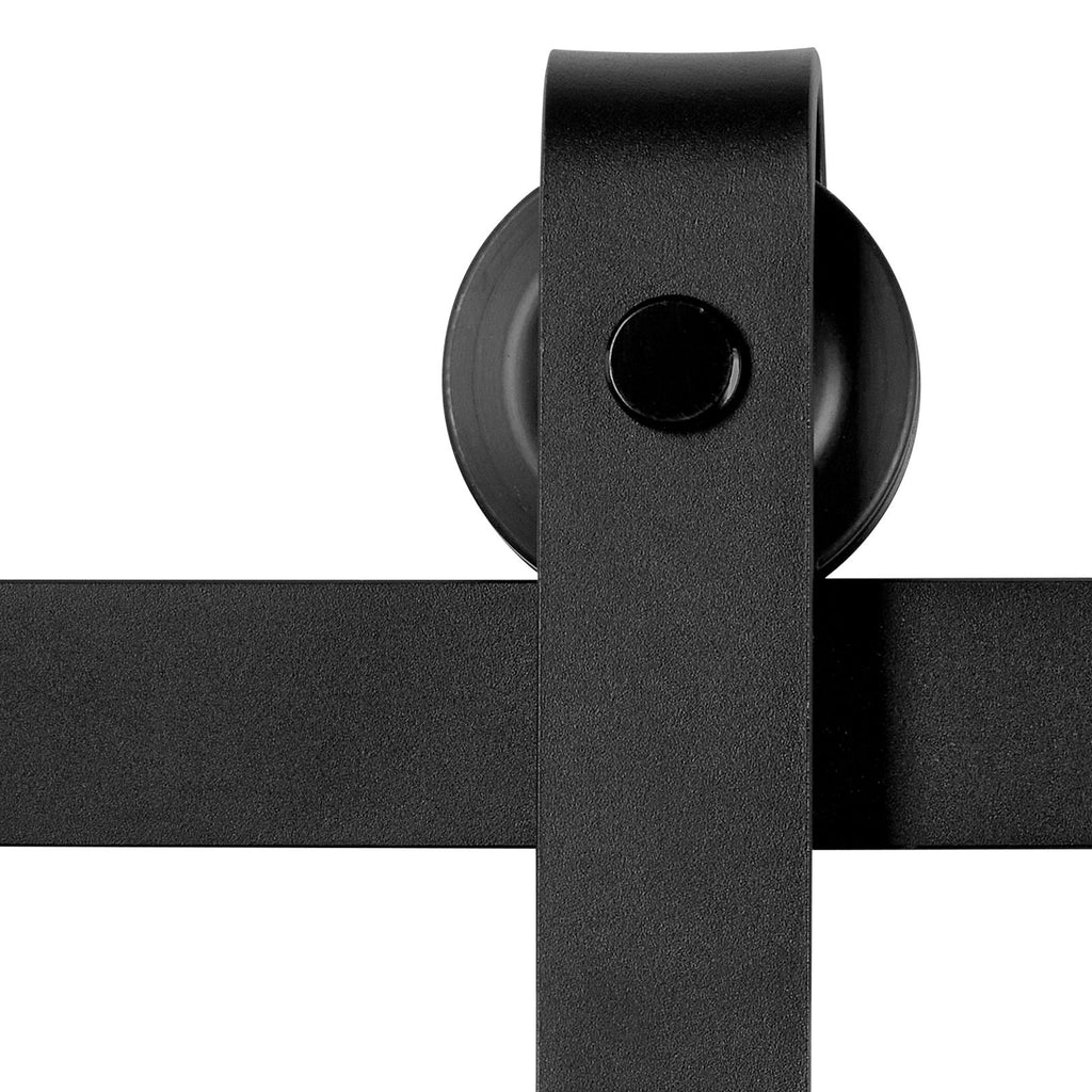 Modern Sliding Barn Door Hardware with J-Shape Rollers