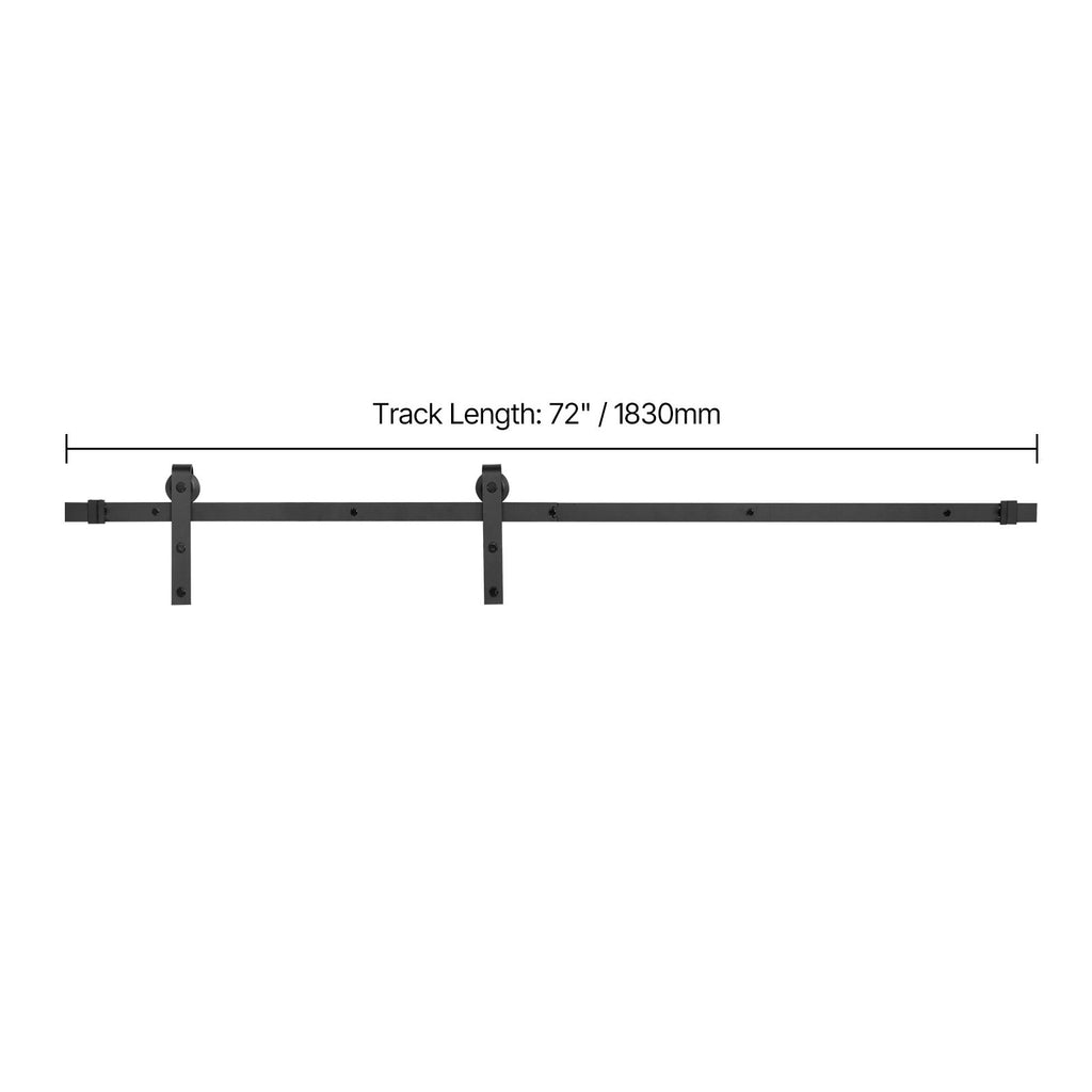 Modern Sliding Barn Door Hardware with J-Shape Rollers