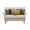 Olive Green and Deep Red Textured Pillow Cover Set