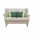 White and Forest Green Knit Pillow Cover Collection