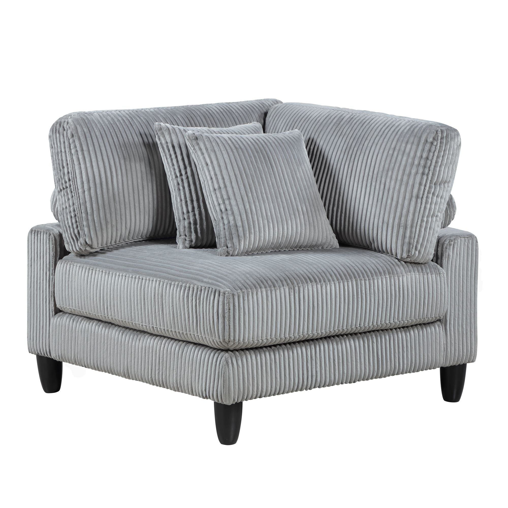 6-Piece Modular Sectional Set with Reversible Cushions and Pillows