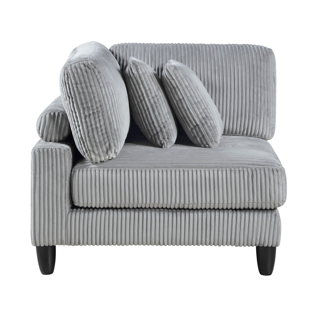 6-Piece Modular Sectional Set with Reversible Cushions and Pillows