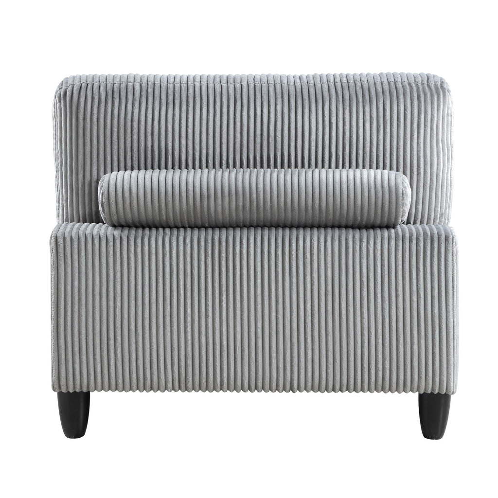 6-Piece Modular Sectional Set with Reversible Cushions and Pillows