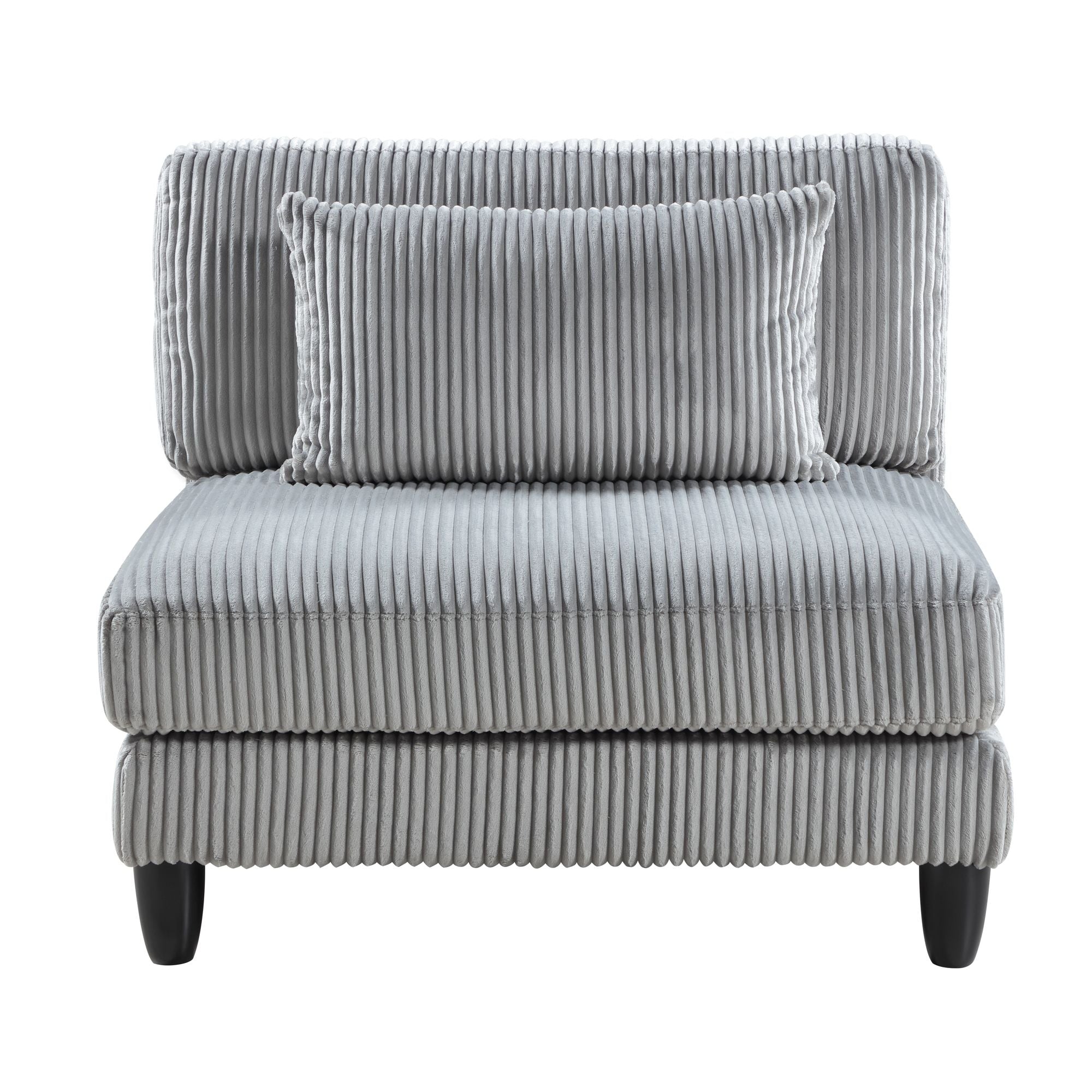 6-Piece Modular Sectional Set with Reversible Cushions and Pillows