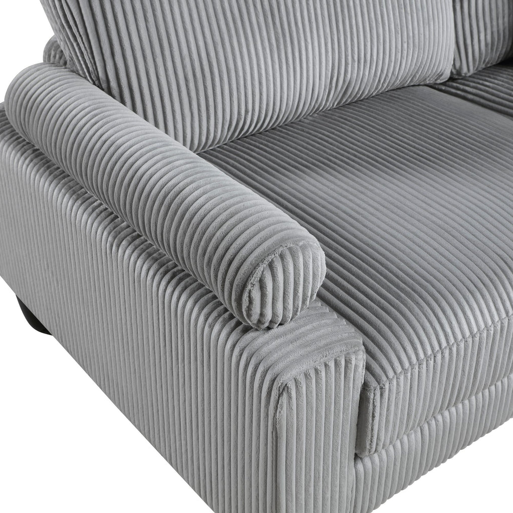 6-Piece Modular Sectional Set with Reversible Cushions and Pillows