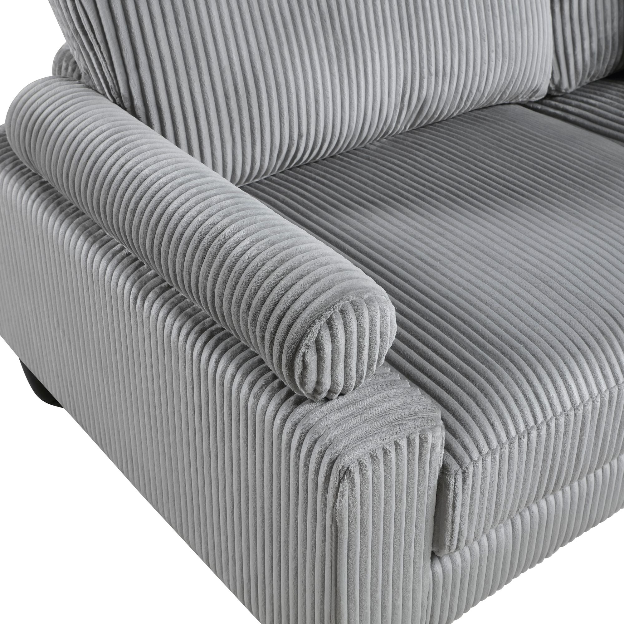 6-Piece Modular Sectional Set with Reversible Cushions and Pillows